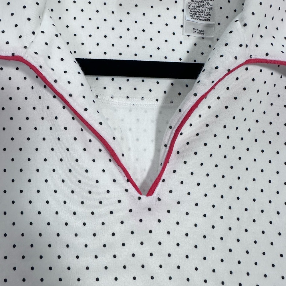 VTG LIZGOLF by Liz Claiborne Polka Dot Polo Shirt size L